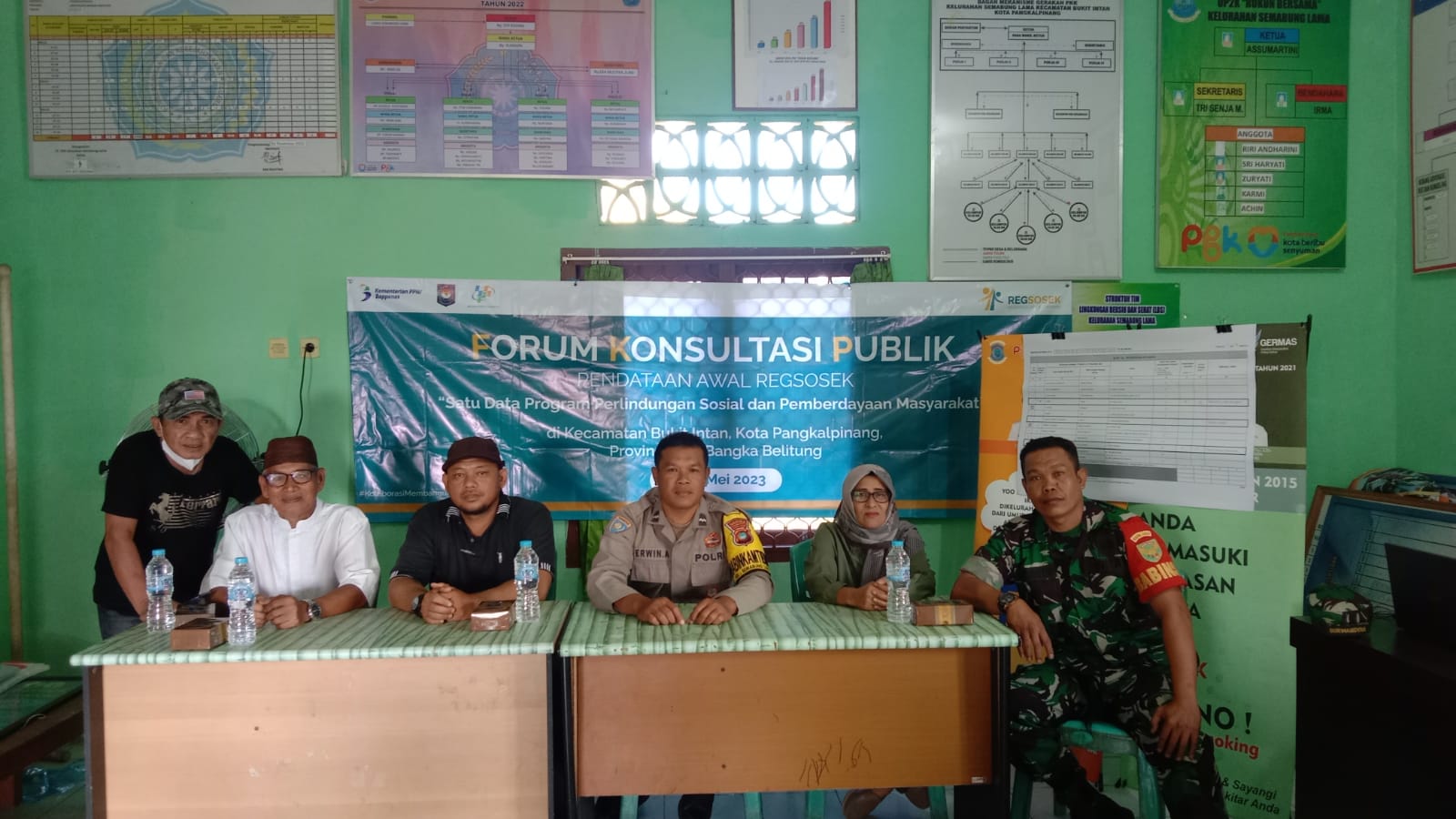 Babinsa Koramil Jajaran Kodim 0413/Bangka Hadiri Kegiatan Forum Komunikasi Publik (FKP)