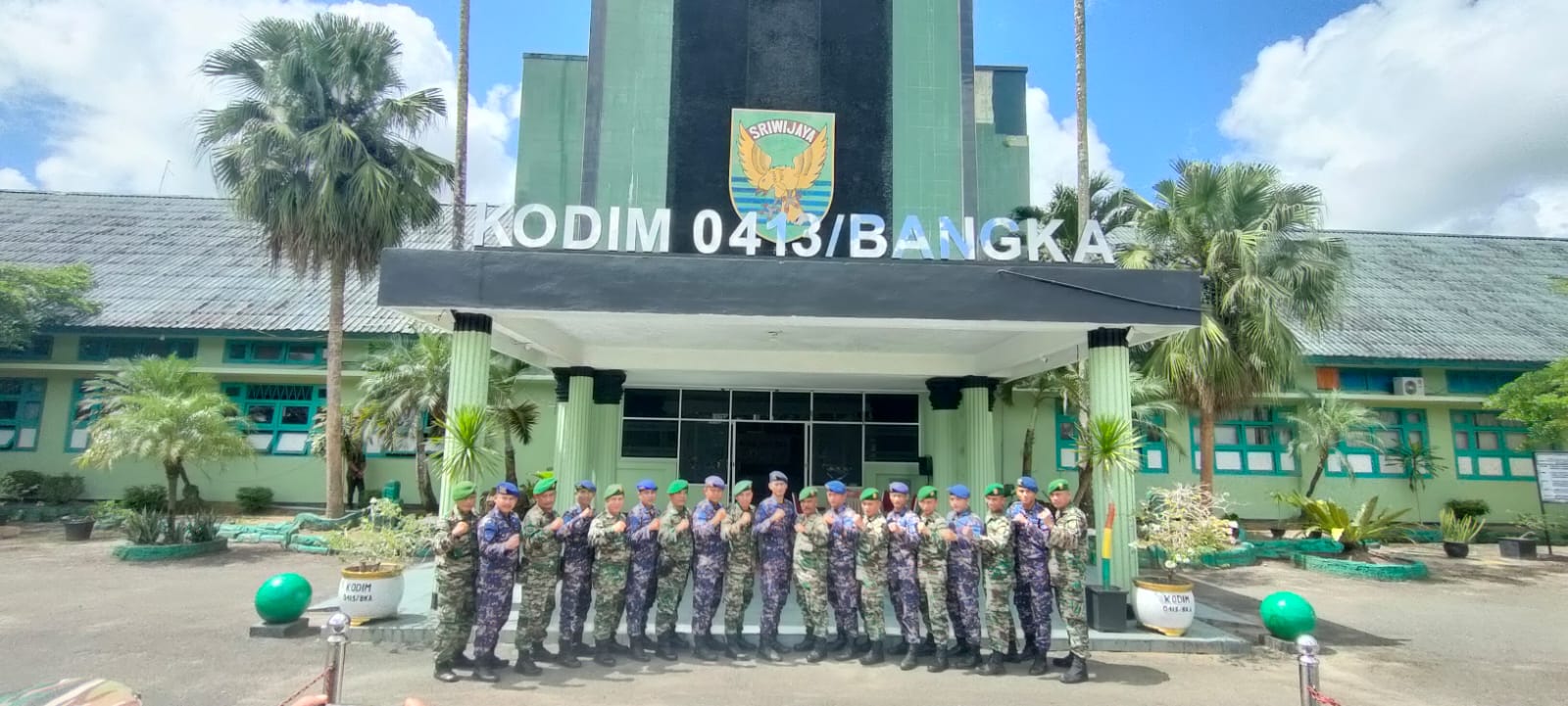 Lestarikan Budaya Daerah, Kodim 0413/Bangka Bersama Polairud Polda Babel Laksanakan Latihan Gabungan Seni Rampak Gendang