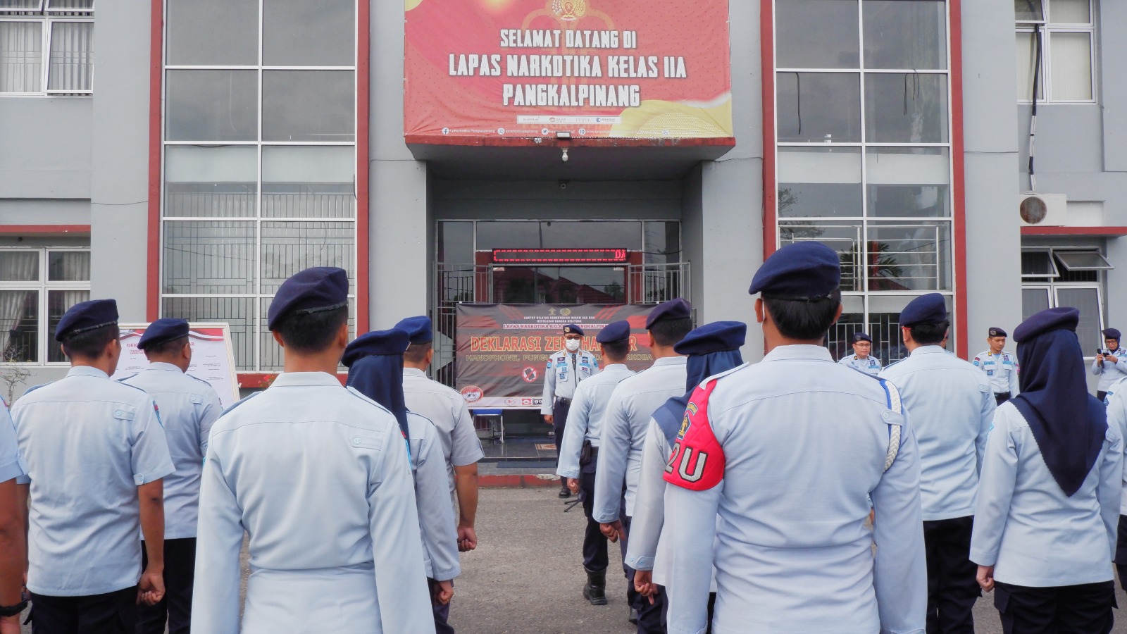 Lapas Narkotika Kelas IIA Pangkalpinang Lakukan Penggeledahan Blok Kamar Hunian Warga Binaan Pemasyarakatan