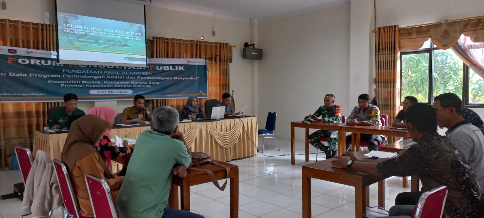 Babinsa Kelurahan Sungai Daeng Hadiri Acara Regsosek