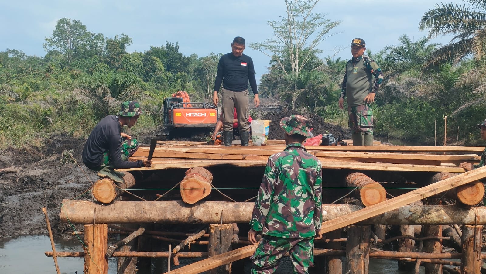 Pembuatan Jembatan Sudah Mencapai 60% di Wilayah TMMD