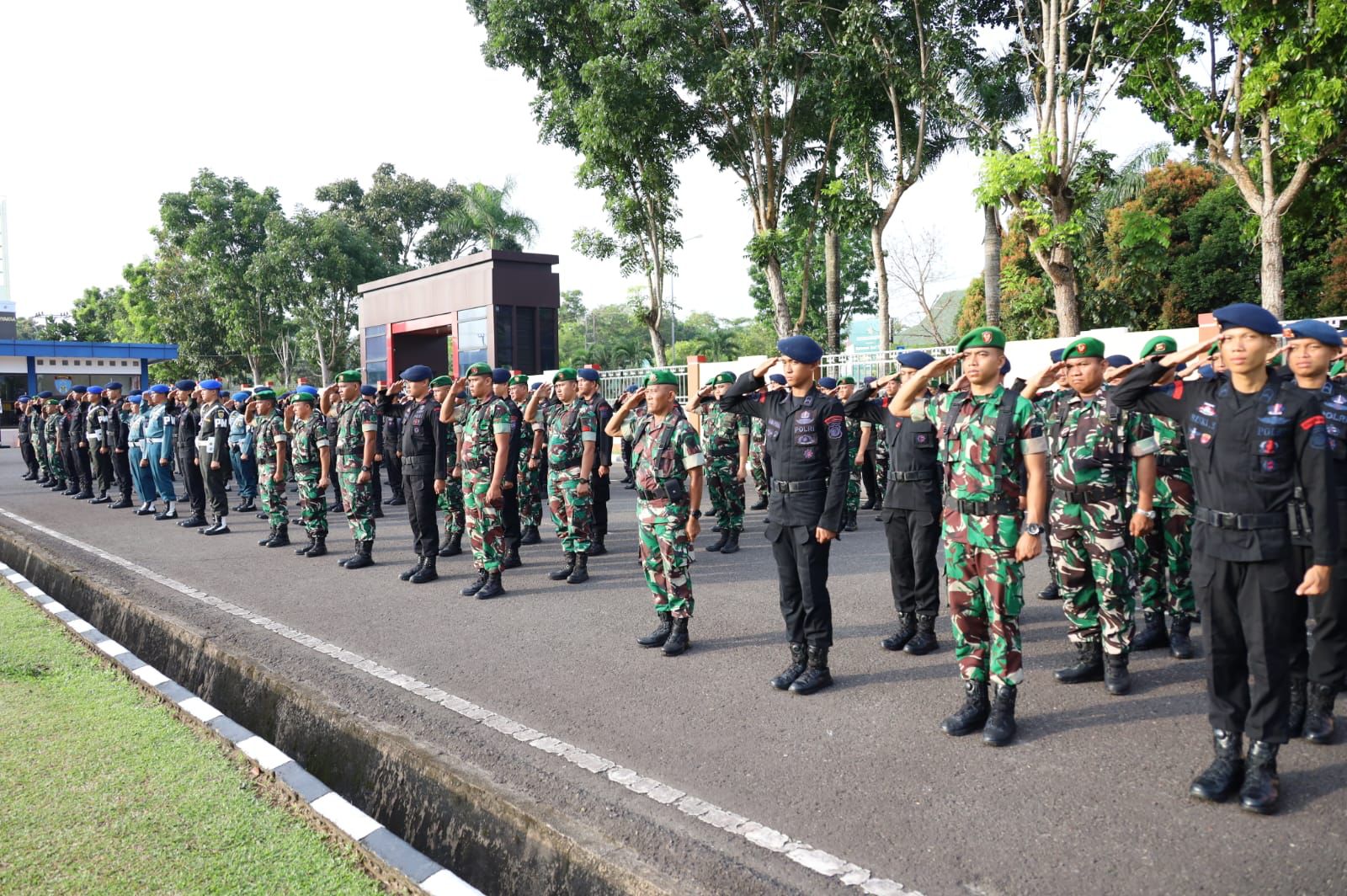 Apel Bersama TNI-Polri di Bangka Belitung