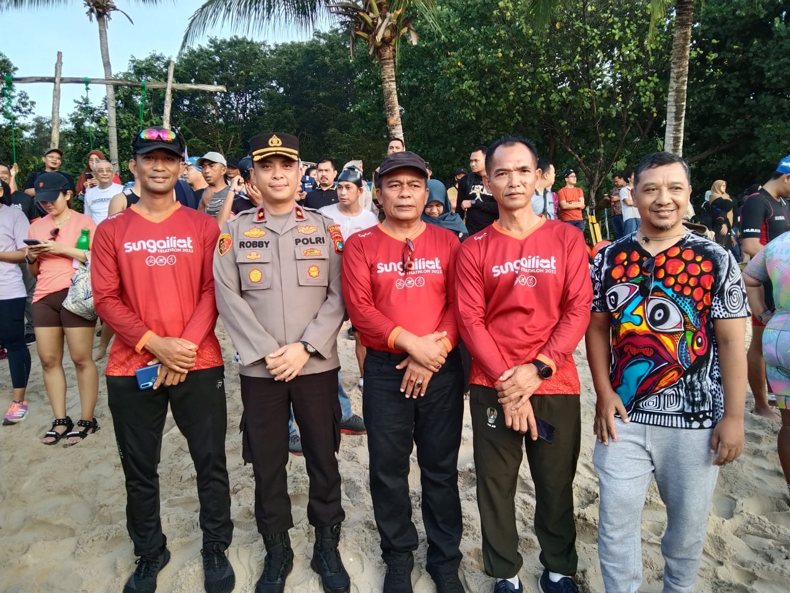 Kegiatan Sungailiat Triathlon ke-8 Tahun 2023 di Buka Langsung Oleh Menteri Pariwisata dan Kreatif RI