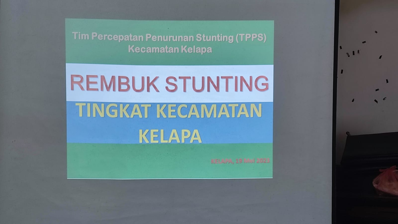 Babinsa Koramil 431-03/Kelapa, Hadiri Rembuk Stunting Tingkat Kecamatan Tahun 2023