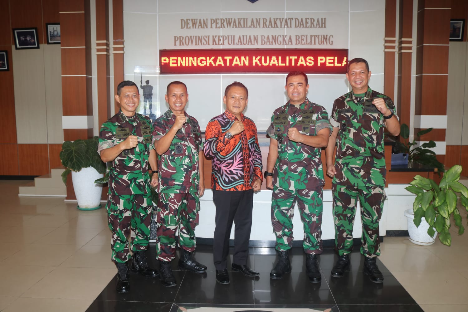 Danrem 045/Garuda Jaya Silaturahmi Ke Ketua DPRD Bangka Belitung