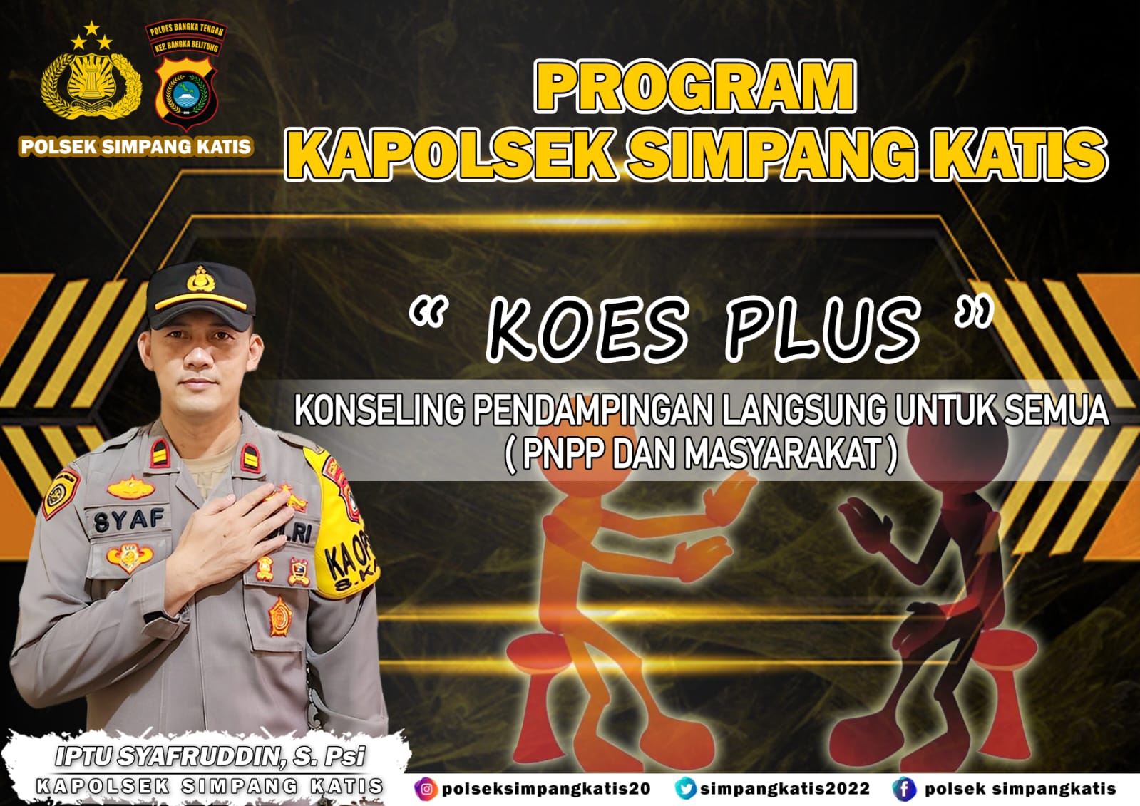 Berikan Konseling Pendampingan, Polsek Simpang Katis Luncurkan Program Inovatif "KOES PLUS"