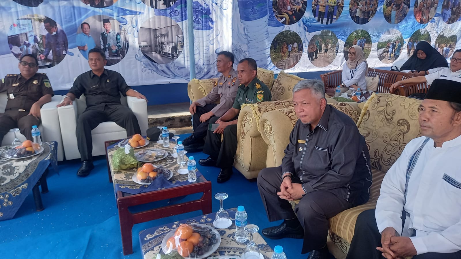 Pasiter Kodim 0431/Bangka Barat, Hadiri Undangan Lounching Air Minum Dalam Kemasan