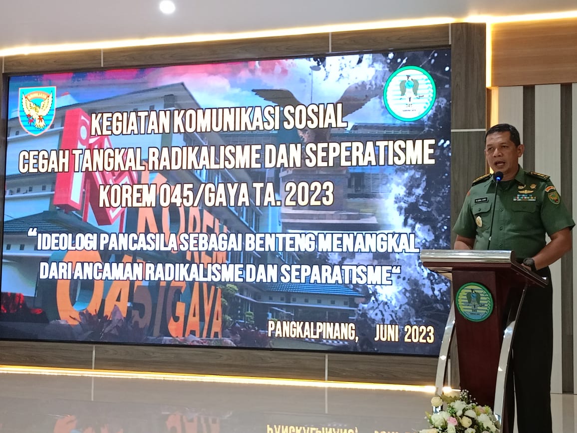 Cegah Tangkal Radikalisme dan Separatisme Korem 045/Gaya Gelar Komsos Dengan Masyarakat 5 Desa