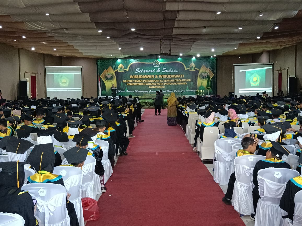 Batituud Koramil Bukit Intan Hadiri Wisuda Santri Pendidikan Al Qur'an tahun 2023