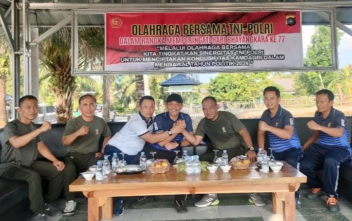 Danki Kompi A Bangka Barat Apresiasi Olahraga Bersama Yang Dilaksanakan Oleh Polres Bangka Barat