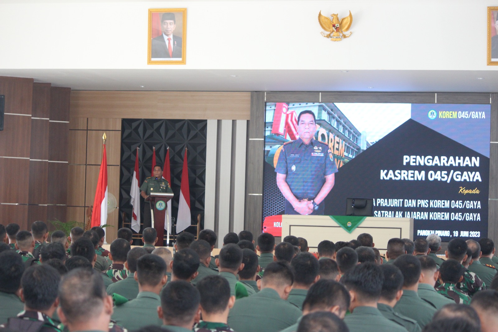 Kasrem 045/Gaya: Prajurit Harus Disiplin, Loyal dan Tepati Waktu