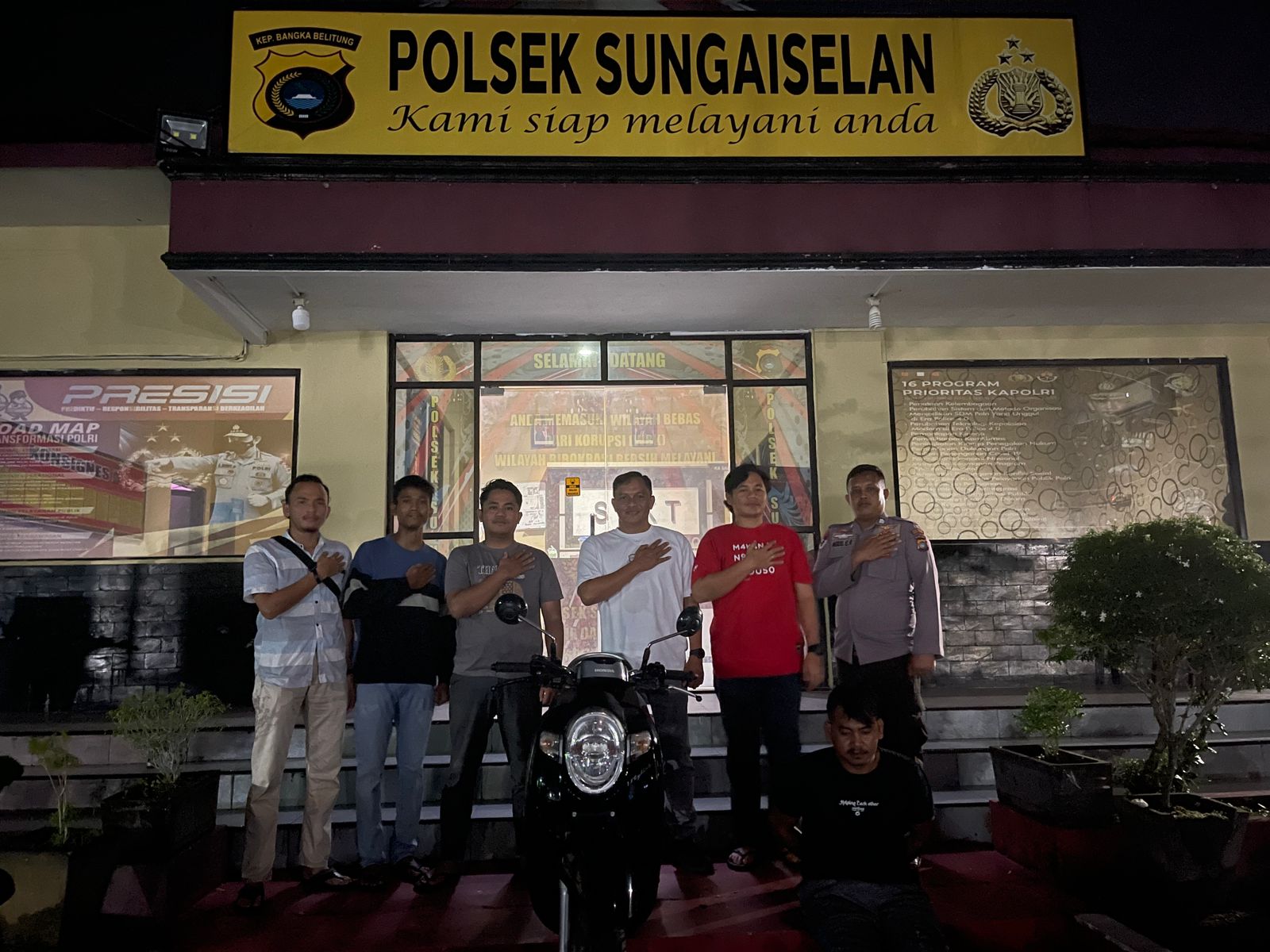 Bawa Kabur Motor Scoopy Waluyo Diamankan Polsek Sungai Selan