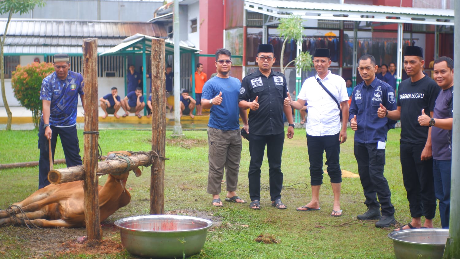 Begini Kepala Lapas Narkotika Pangkalpinang Beserta Pegawai Ungkap Rasa Syukurnya Melaksanakan Kurban!