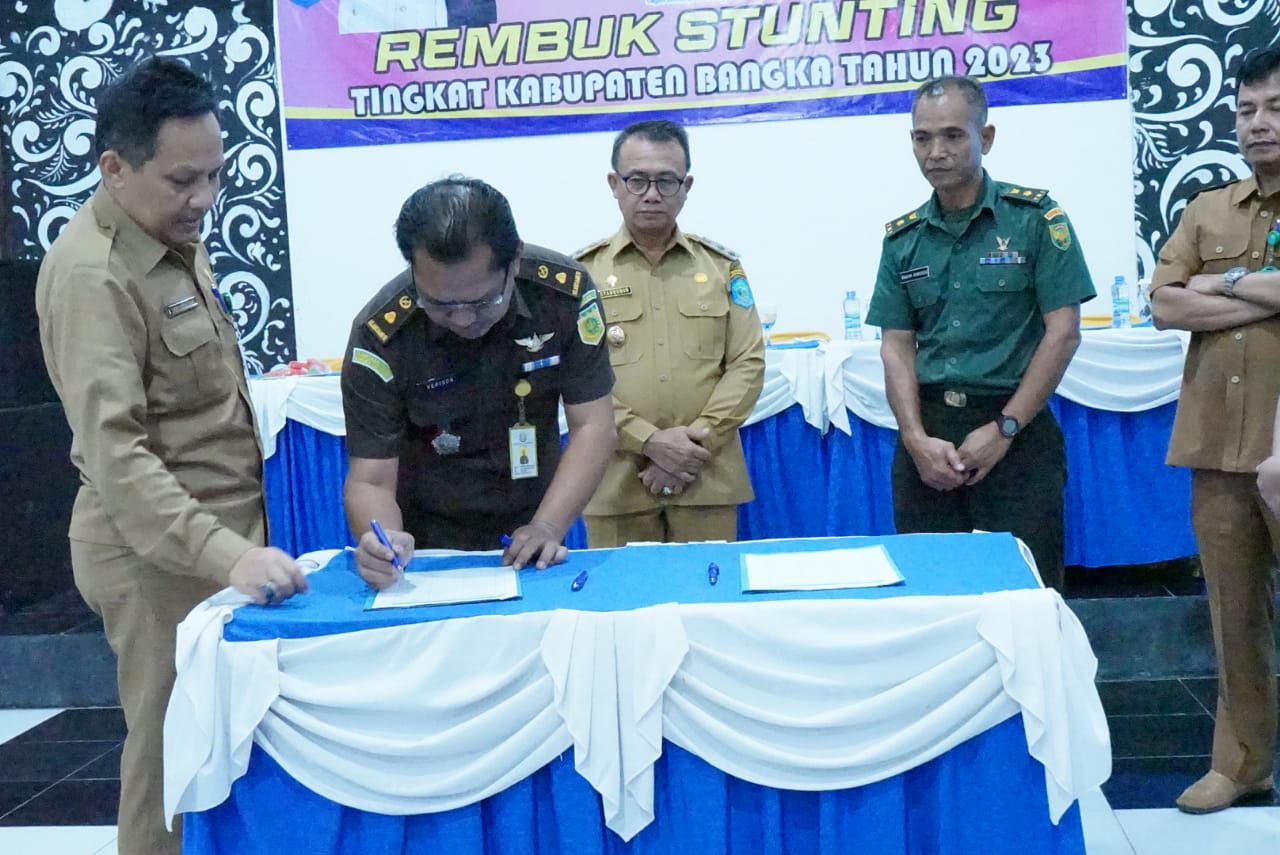 Pjs Danramil Sungailiat Hadiri Rembug Stunting Tingkat Kabupaten Bangka Tahun 2023