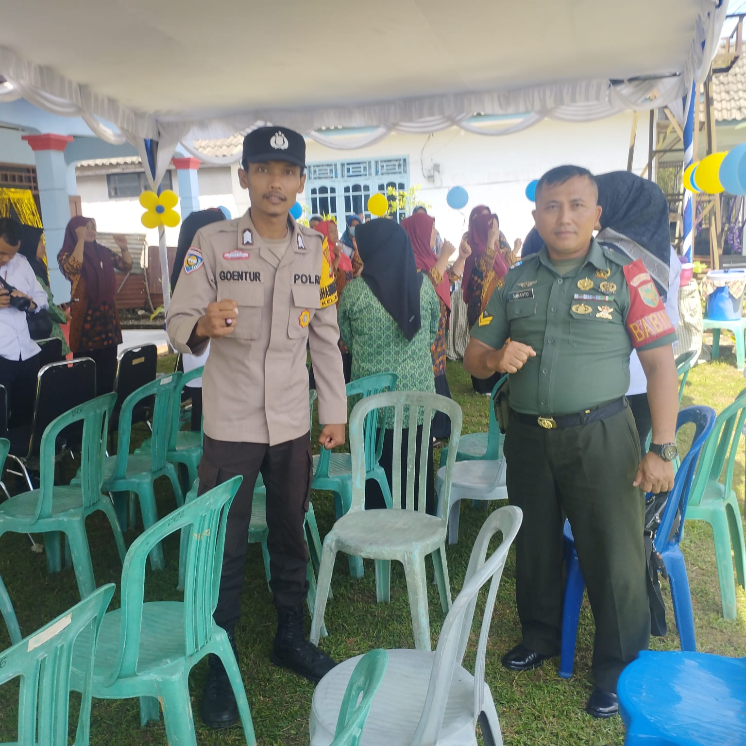 Babinsa Sertu Sunarto Hadiri Lomba Posyandu Tingkat Kelurahan Se-Kota Pangkalpinang