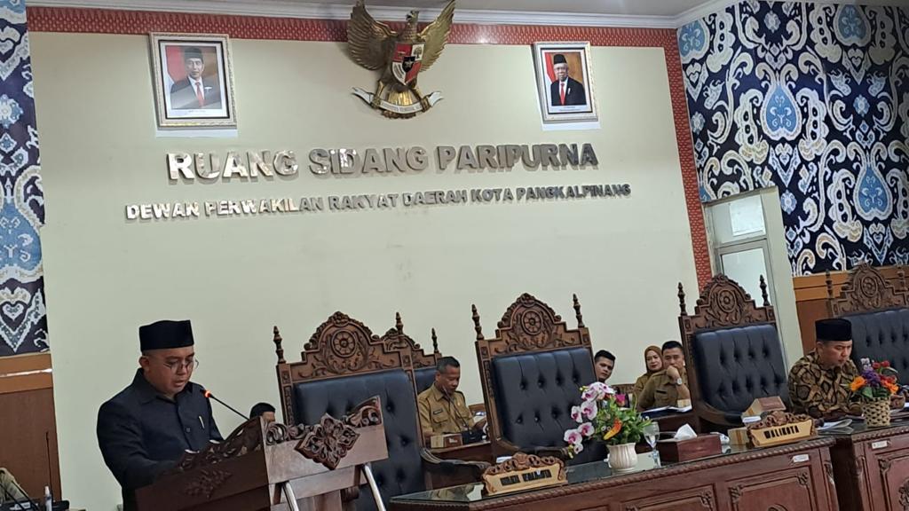 Wali Kota Pangkalpinang Hadiri Rapat Paripurna Ke-15 Masa Persidangan III tahun 2023