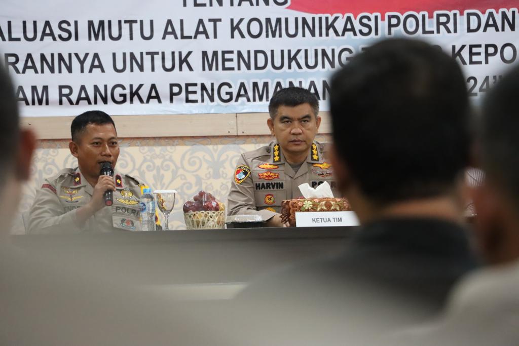 Puslitbang Polri Kembali Kunjungi Polres Bangka Tengah untuk Evaluasi Mutu Alat Komunikasi Jelang Pengamanan Pemilu 2024