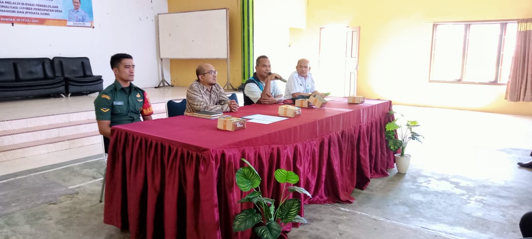 Babinsa Koramil 431-03/Kelapa, Hadiri Rapat Anggaran Dana Desa Tahun 2023 di Kecamatan Kelapa