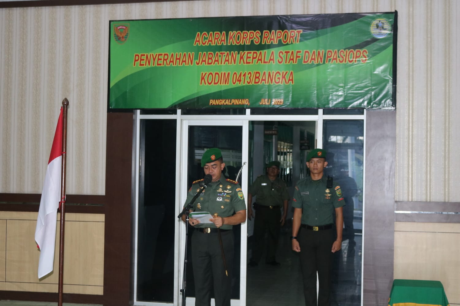 Tangisan Seorang Dandim Saat Melepas Dua Perwira Kodim 0413/Bangka