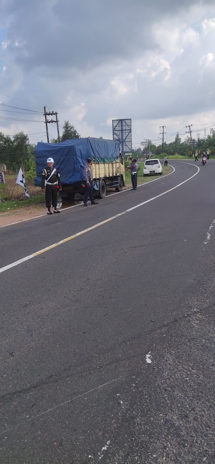 Subdenpom Bangka Razia Gaktib Gabungan Bersama Ditlantas Polda Babel