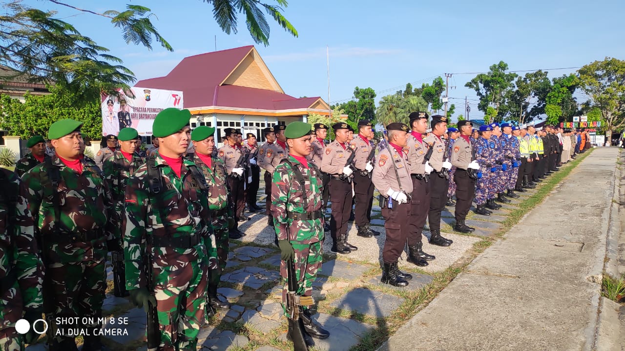 Keren, Ini Temag Upacara Hut Bhayangkara ke-77!