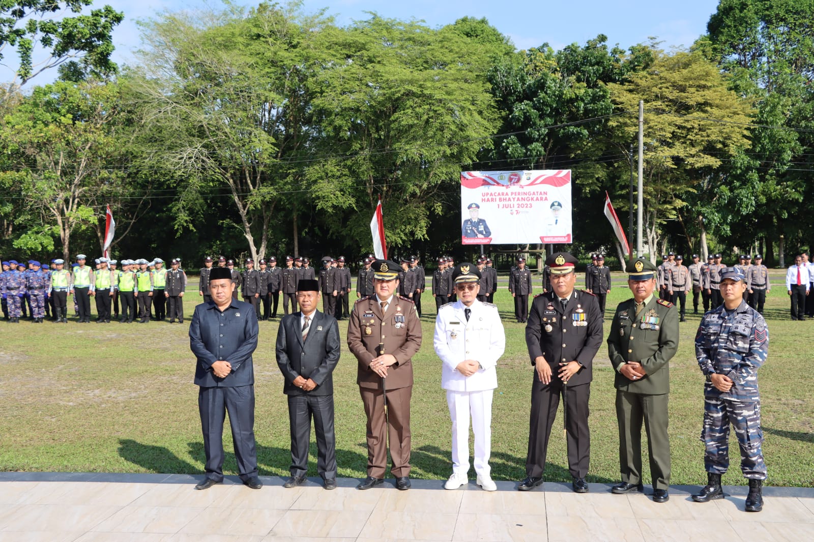 Puncak Hari Bhayangkara ke 77 Polres Bangka Tengah Gelar Upacara Tadisi dan Syukuran