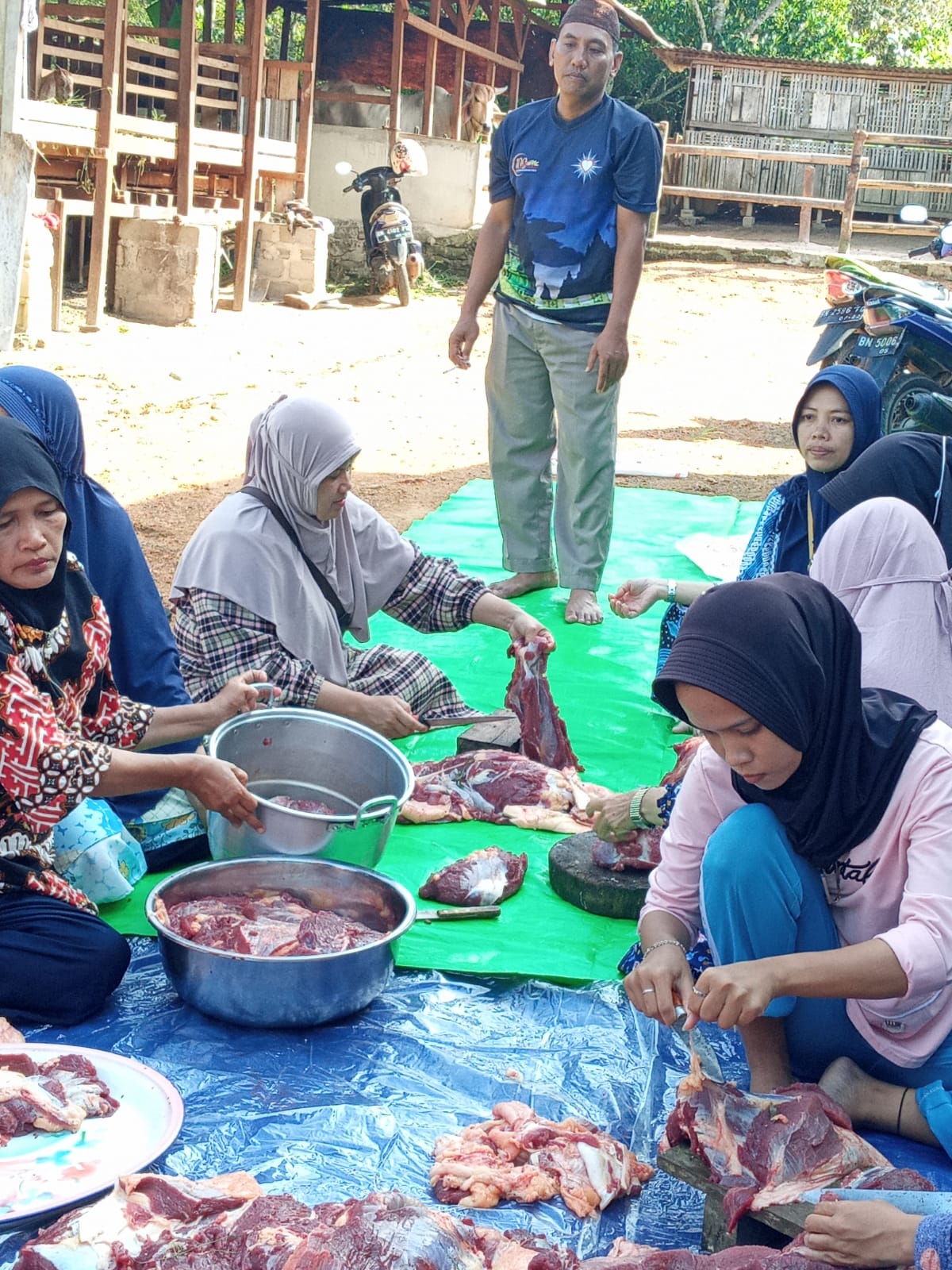 SMPN 5 Pangkalpinang Menyembelih Sapi Disini!