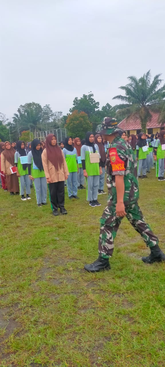 Ini Tujuan Latihan Dasar Kepmimpinan yang Diberikan Anggota Koramil 0413-08/ Sungai Selan