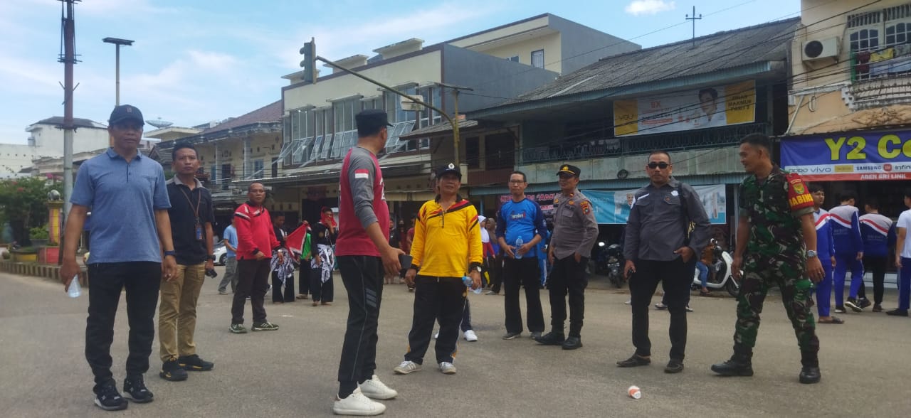 Babinsa Dukung Penuh Gladi Bersih Kirab Obor