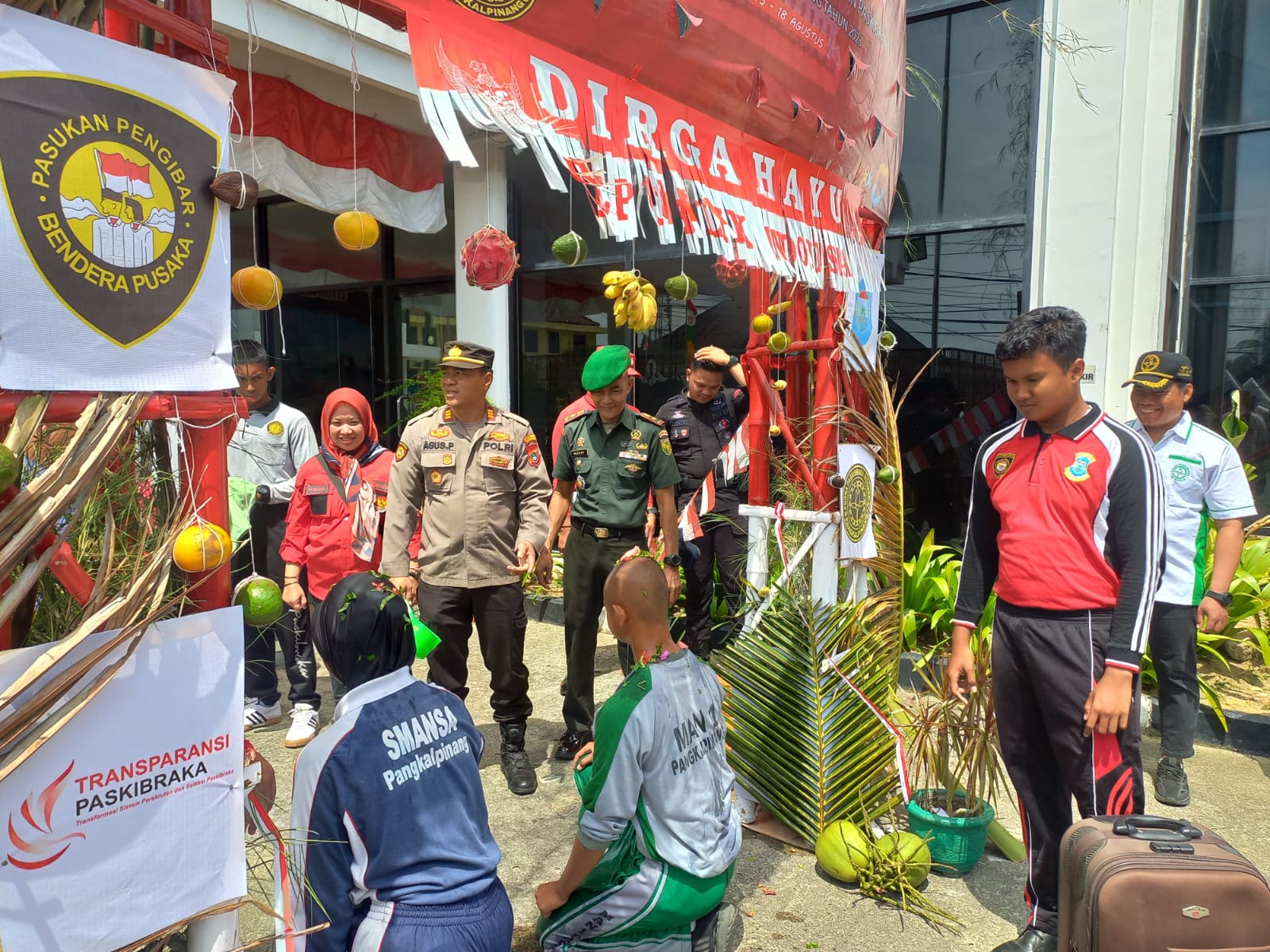 Danramil 05/Tamansari Hadiri Pengukuhan Paskibaraka Kota Pangkalpinang