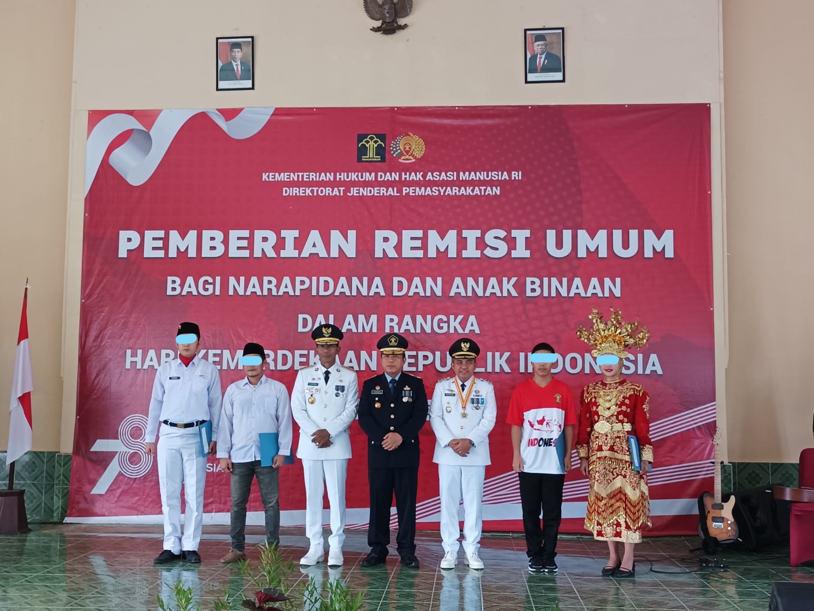 Dalam Rangka Hari Kemerdekaan RI Dandim 0413/Bangka Hadiri Pemberian Remisi Umum Bagi Narapidana Dan Anak Binaan