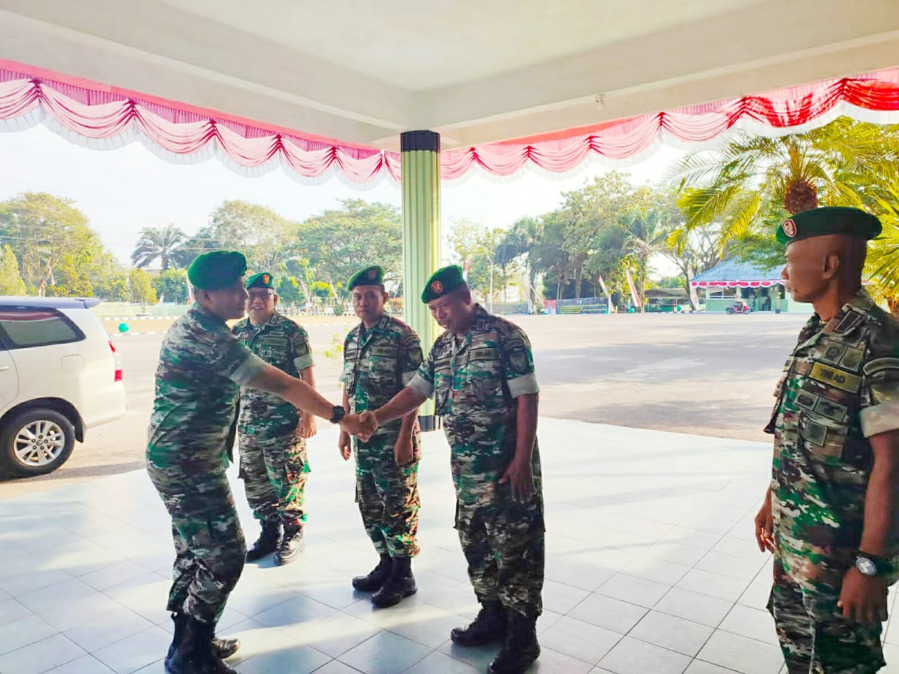 Perwira Kodim 0413/Bangka Sambut Kedatangan Tim Penyuluhan Hukum Kodam ll /Sriwijaya