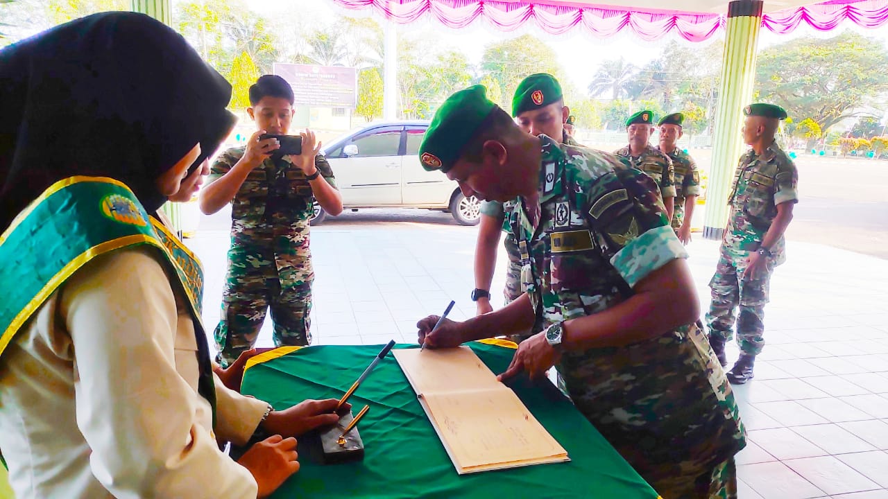 Perwira Kodim 0413/Bangka Sambut Kedatangan Tim Penyuluhan Hukum Kodam ll /Sriwijaya