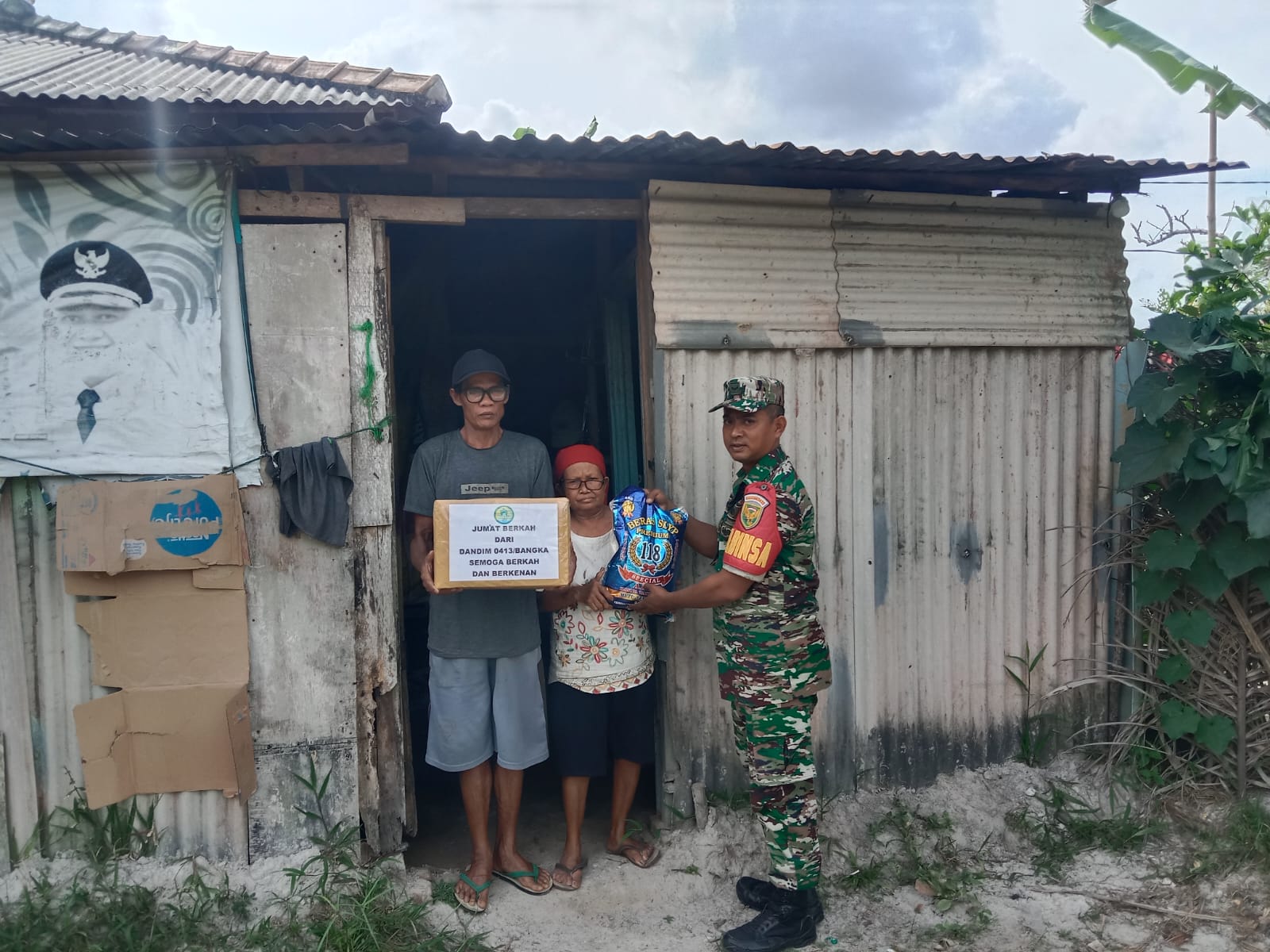 Teruskan Program Geber Berkah Dandim 0413/Bangka Kali Ini Berlanjut di Wilayah Pangkalan Baru