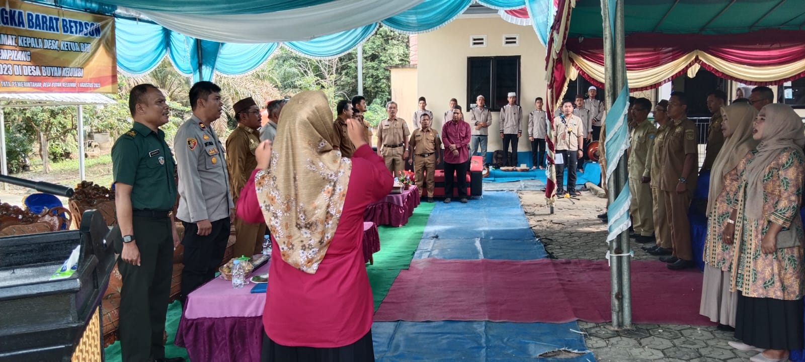 Danposramil 43103/Kelapa, Hadiri Kegiatan Bina Pamong Kecamatan Tempilang Tahun 2023