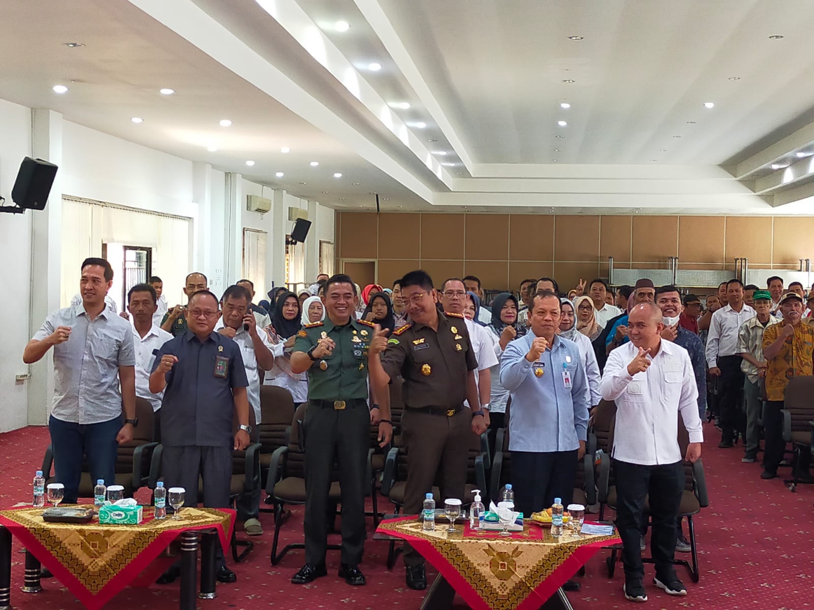 Bersama Forkopimda Dandim 0413/Bangka Mengikuti Sosialisasi UU Nomor 1 TA.2023