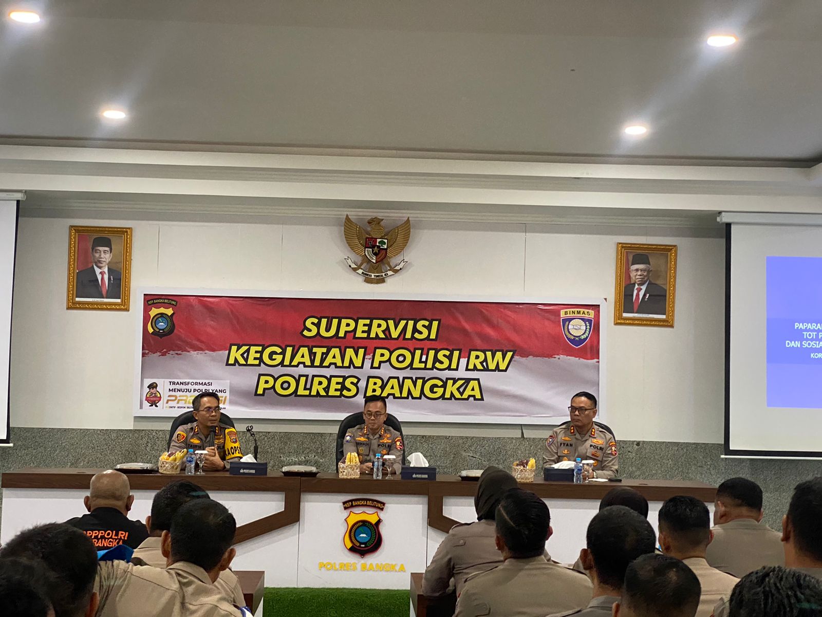 Polres Bangka Terima Kunjungan Tim Supervisi dan Asisten TOT