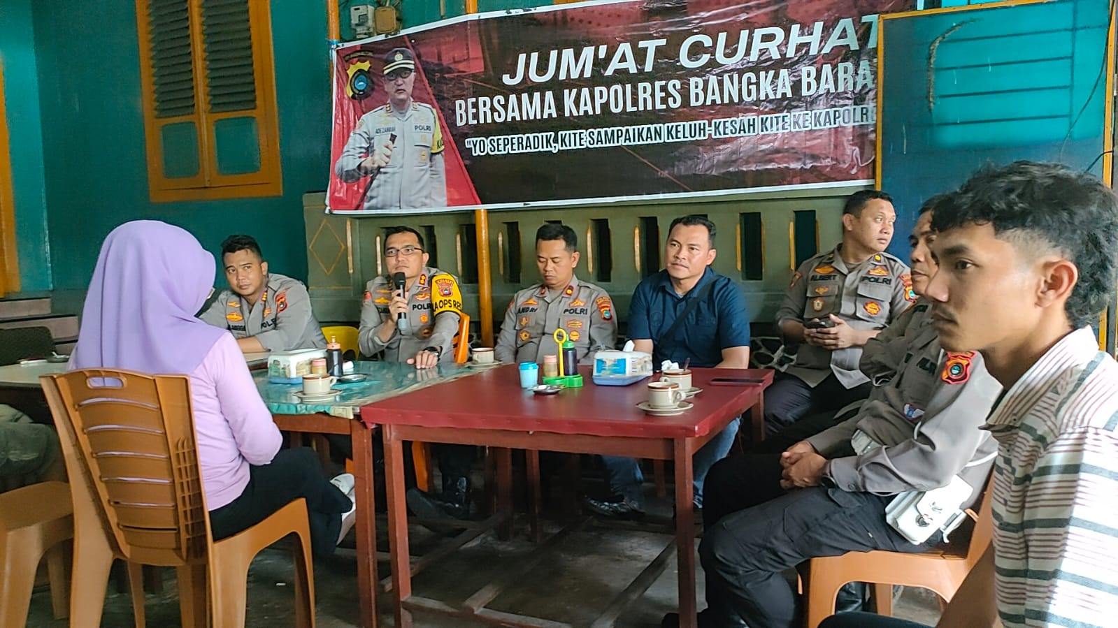 Polres Bangka Barat Ajak Warga Jaga Kamtibmas Melalui “Jumat Curhat”