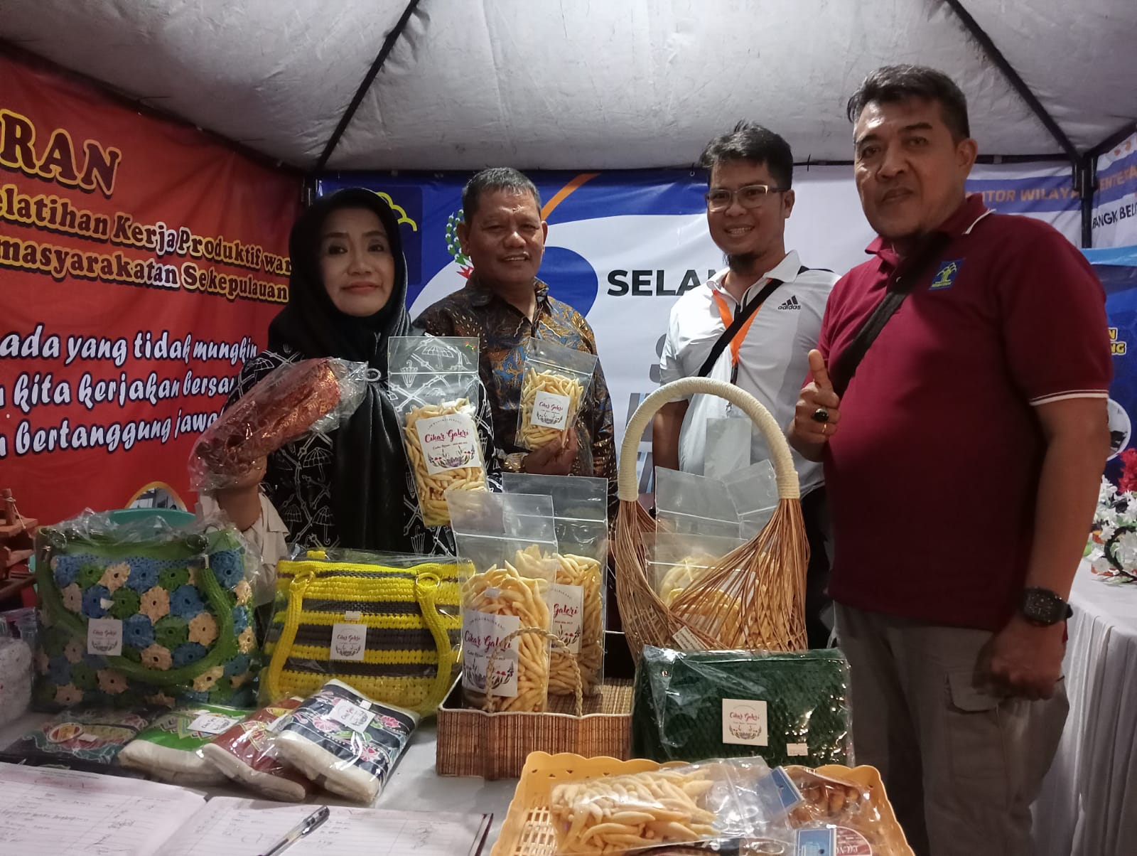 Kanwil Hukum Dan HAM Kepulauan Babel Ikut Pameran Hasil Kerja Produktif Warga Binaan Pemasyarakatan di Kota Pangkalpinang