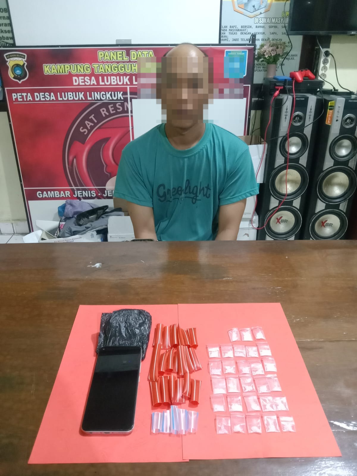 Dalam Tiga Hari Polres Bangka Tengah Ungkap Kasus Narkoba Kali Ini Botak Ditangkap dengan BB 8,80 Gram Sabu