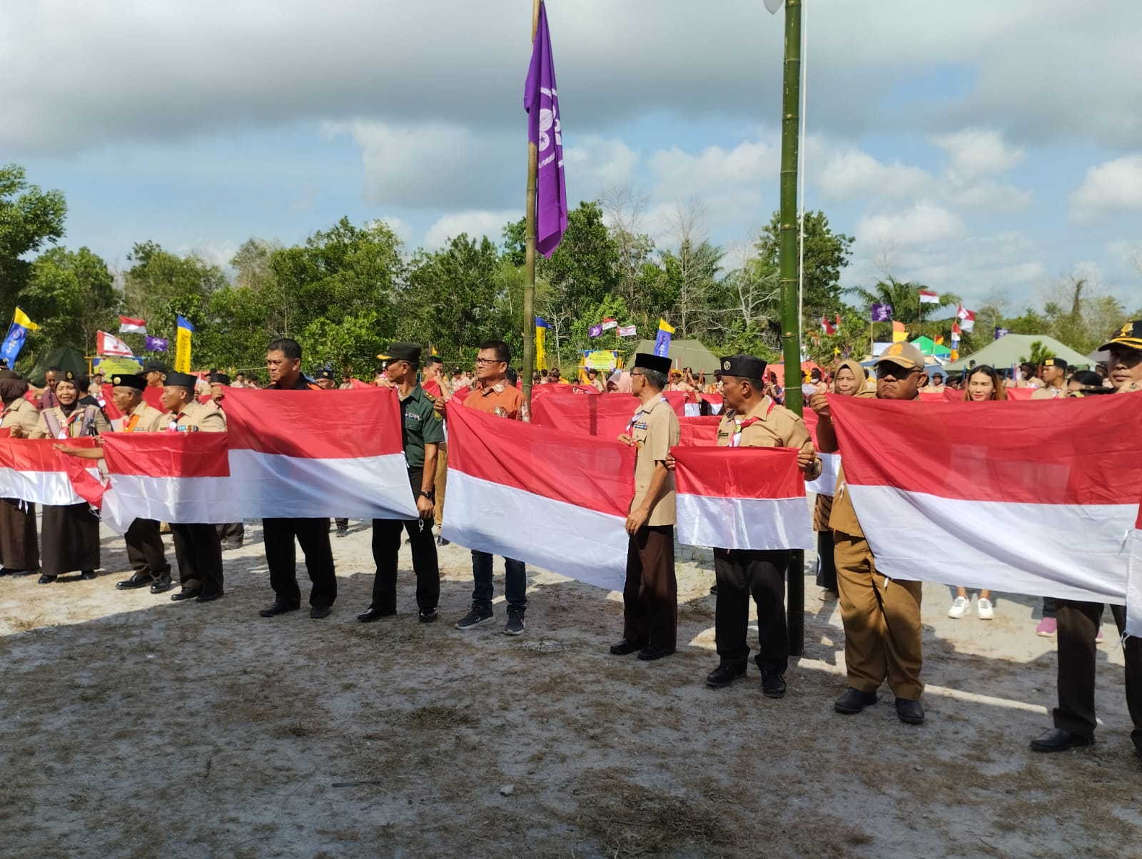 Danramil 01 Sungailiat Hadiri Peringatan HUT Pramuka ke-62