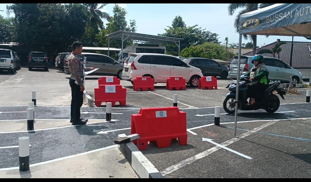 Satuan Lalu Lintas Polres Bangka Lakukan Perubahan Materi Uji  Praktek Pembuatan SIM