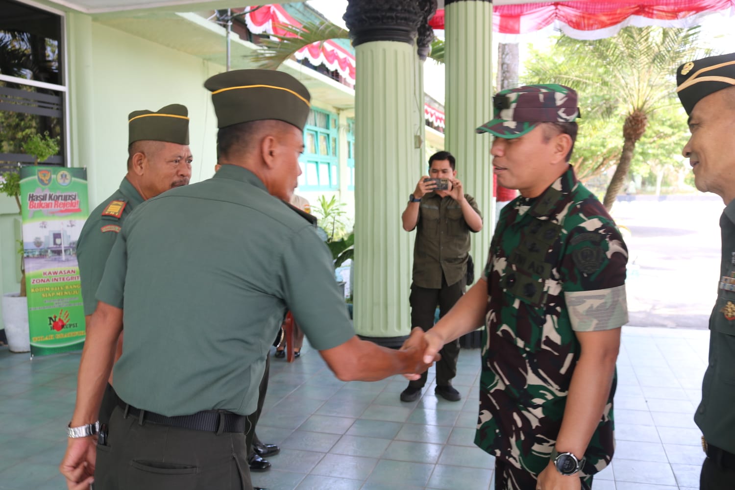 Kodim 0413/Bangka Terima Kunjungan Kerja Waasrena Kasad