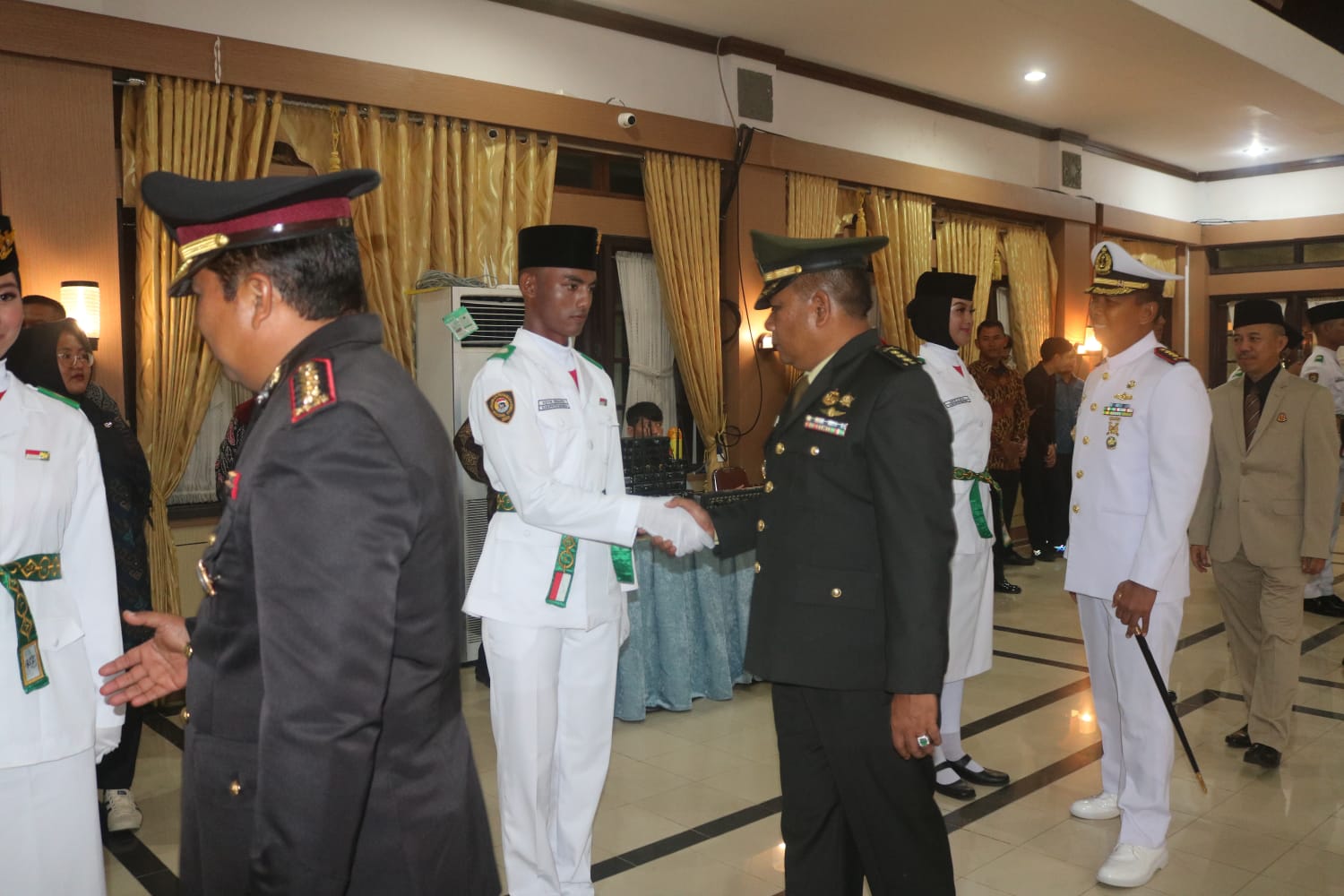 Kasrem 045/Gaya Hadiri Acara Pengukuhan Paskibraka Bangka Belitung Tahun 2023