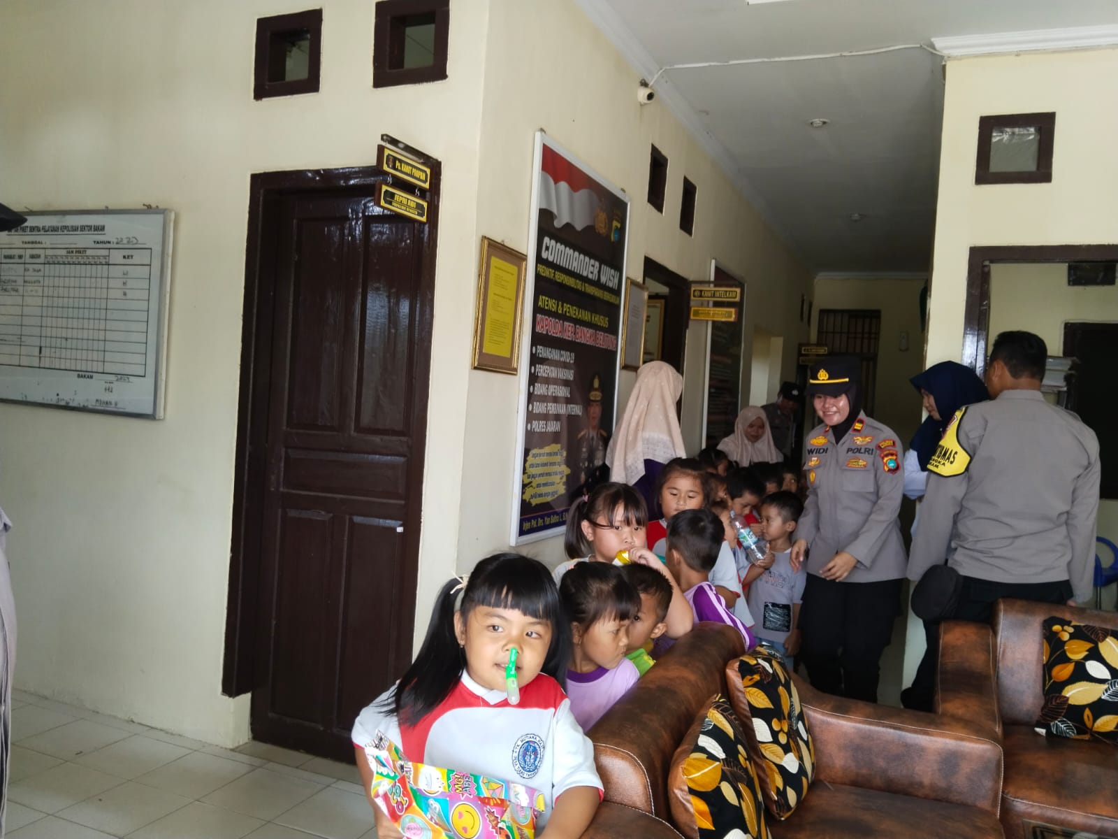 Polsek Bakam Terima Kunjungan Anak-anak TK Mutiara Hati di Desa Tiangtara