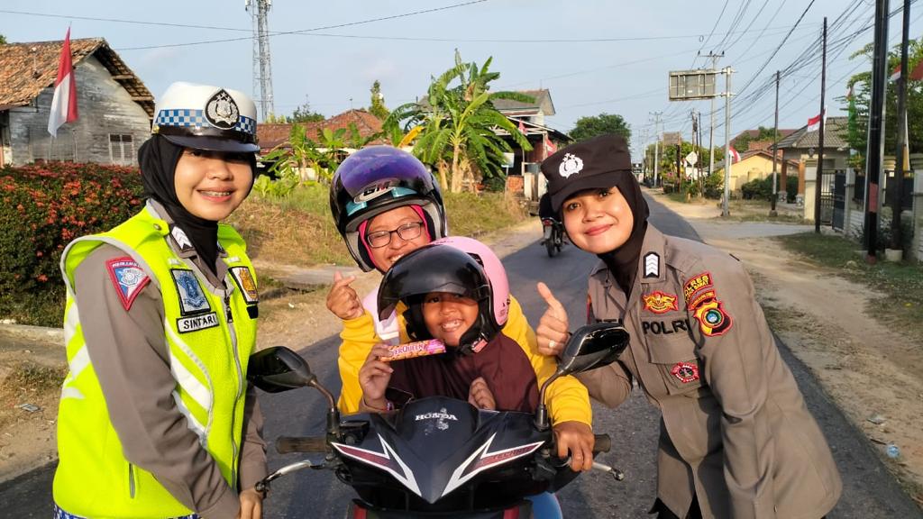 Polwan Polres Bangka Barat Meriahkan Hari Jadi ke-75 Polwan RI Tahun 2023 dengan Kegiatan Gaturli