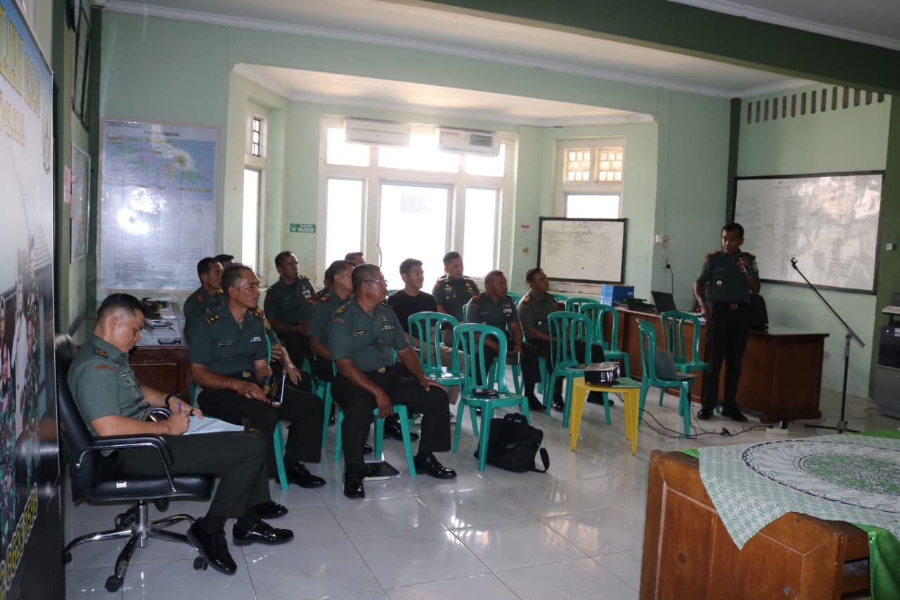 Mantapkan Persiapan Pelaksanaan HUT TNI ke-78, Dandim 0413/Bangka Pimpin Rapat Koordinasi