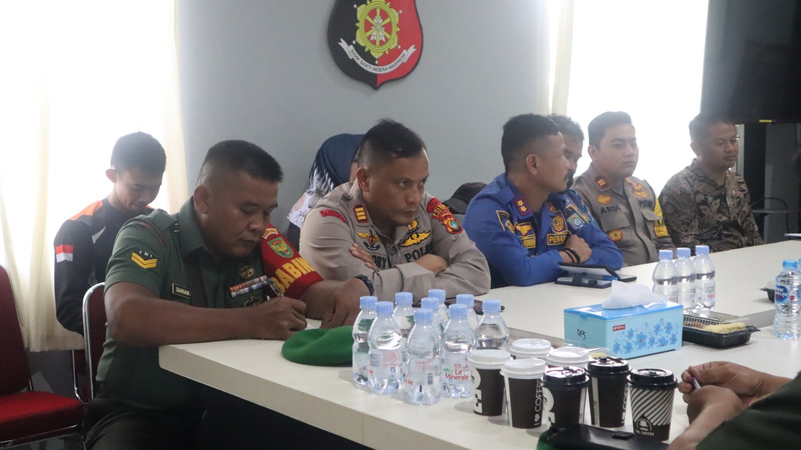 Masifkan Penanganan Karhutlah dan Kekeringan Polres Bangka Tengah Laksanakan Rakor Lintas Sektoral