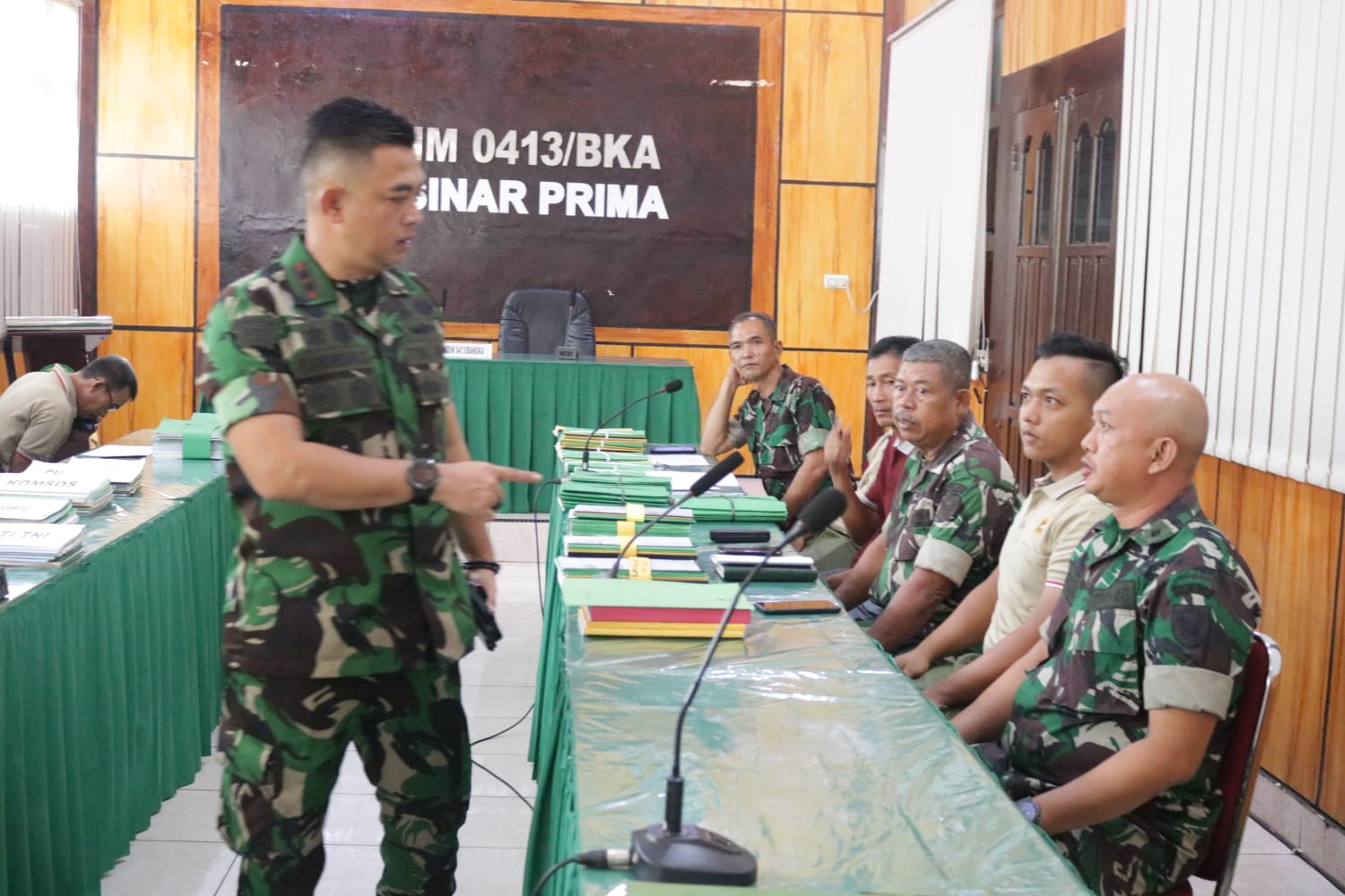 Siapkan Manajemen Yang Baik, Dandim 0413/Bangka Cek Kesiapan Hanmin Dan Wabku Kodim