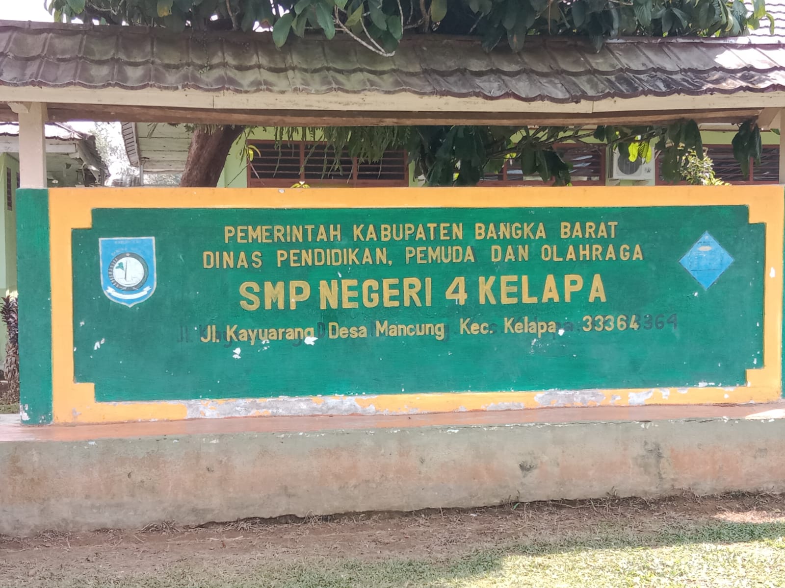 Untuk Meraih Masadepan yang di Cita-citakan Koramil 431-03/Kelapa Melaksanakan Komsos dengan Kepala Sekolah SMPN 4 Desa Mancung